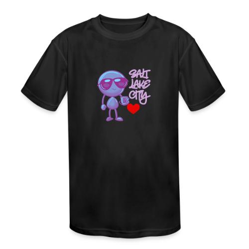 Smoon City 19 Salt Lake City - Kids' Moisture Wicking Performance T-Shirt