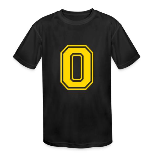 Letter O – Capital Athletic Alphabet Monogram - Kids' Moisture Wicking Performance T-Shirt