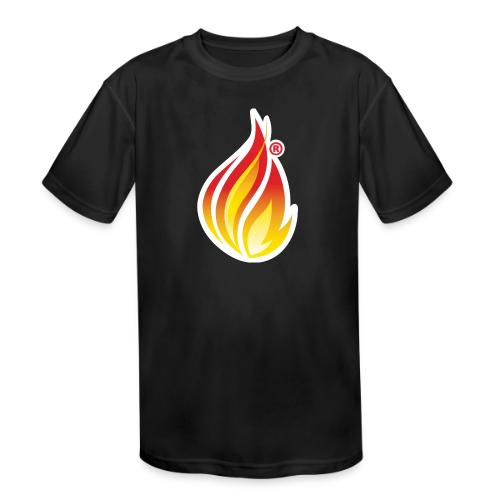 HL7 FHIR Flame graphic with white background - Kids' Moisture Wicking Performance T-Shirt