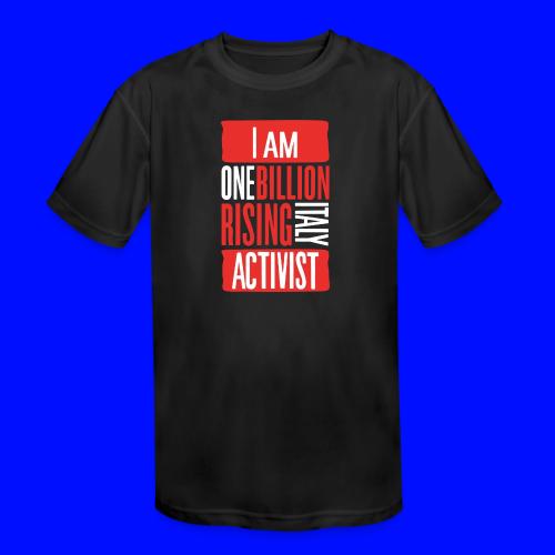 One Billion Rising Italy - Kids' Moisture Wicking Performance T-Shirt