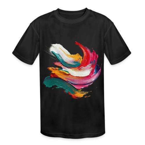 Colorful brushstrokes - Kids' Moisture Wicking Performance T-Shirt