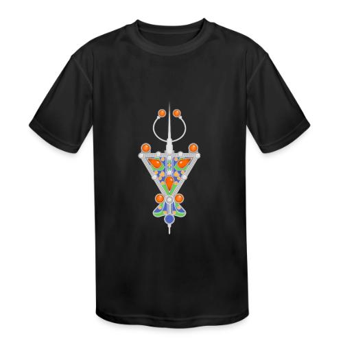 Amazigh: Tazerzit Heritage - Kids' Moisture Wicking Performance T-Shirt