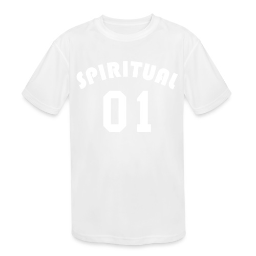 Spiritual 01 - Team Design (White Letters) - Kids' Moisture Wicking Performance T-Shirt
