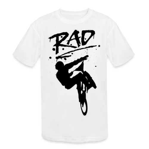 RAD BMX Bike Graffiti 80s Movie Radical Shirts - Kids' Moisture Wicking Performance T-Shirt