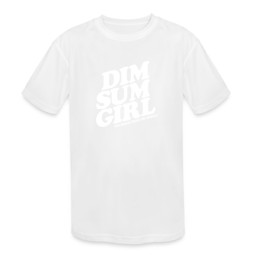 Dim Sum Girl white - Kids' Moisture Wicking Performance T-Shirt