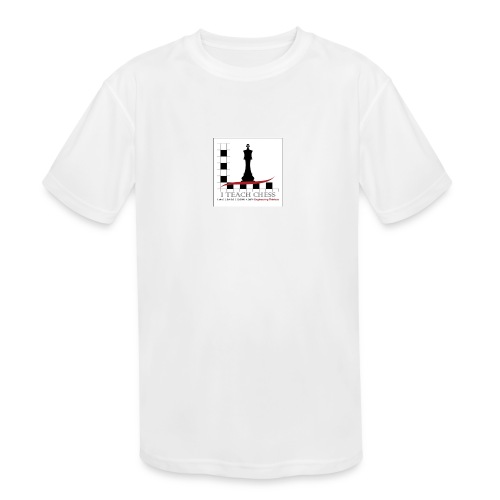 I Teach Chess Logo - Kids' Moisture Wicking Performance T-Shirt