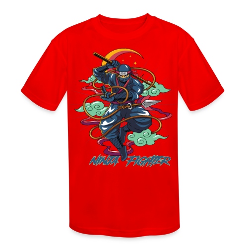 Ninja Fighter - Kids' Moisture Wicking Performance T-Shirt