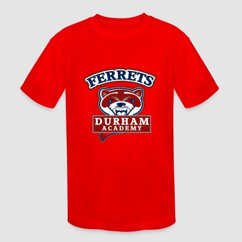 durham academy ferrets sport logo - Kids' Moisture Wicking Performance T-Shirt