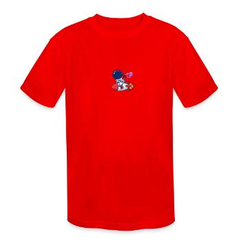 Fun and cores in one print - Kids' Moisture Wicking Performance T-Shirt - red - Front