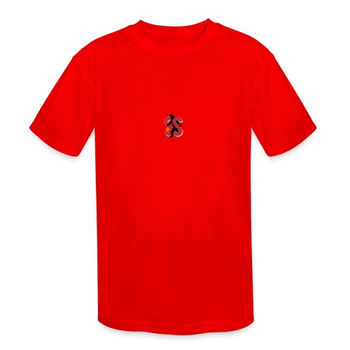 SS crimson Logo - Kids' Moisture Wicking Performance T-Shirt