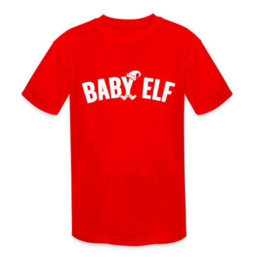Baby Elf in White - Kids' Moisture Wicking Performance T-Shirt