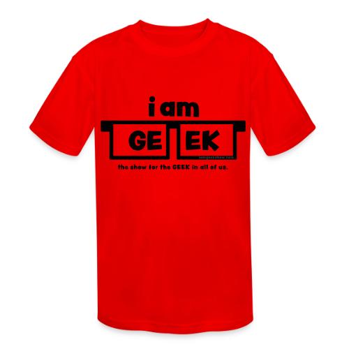 iamGEEK Classic Black - Kids' Moisture Wicking Performance T-Shirt