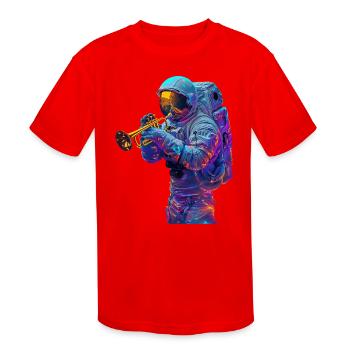 Trumpet - Kids' Moisture Wicking Performance T-Shirt - red - Front
