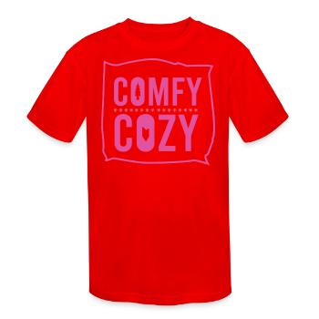 Comfy Cozy Christmas Holiday Season - Kids' Moisture Wicking Performance T-Shirt - red - Front