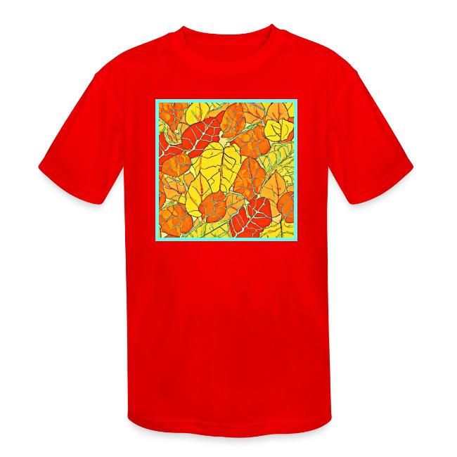 Neon Foliage Burst Vibrant Design