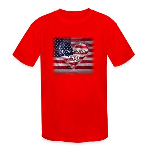 1776-2026 | 250 Years USA - Kids' Moisture Wicking Performance T-Shirt