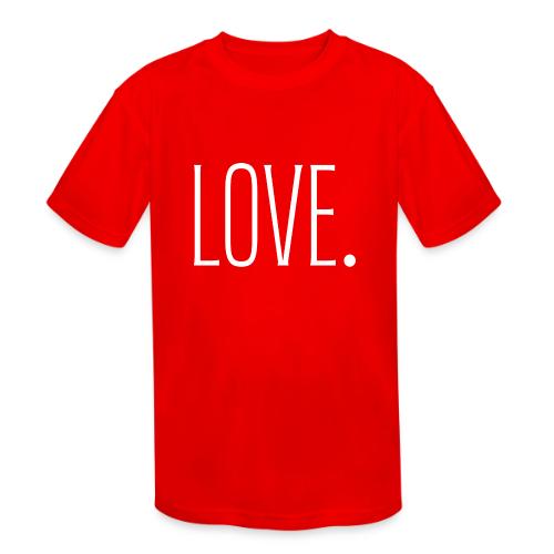 Smoon City_Just Text 6 Love Thin White - Kids' Moisture Wicking Performance T-Shirt