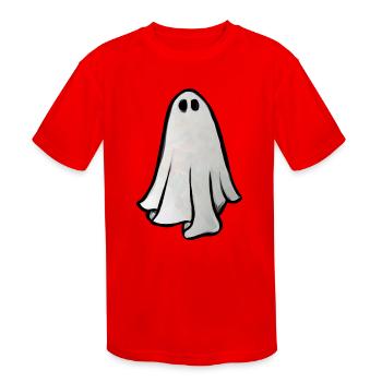 ghost - Kids' Moisture Wicking Performance T-Shirt - red - Front