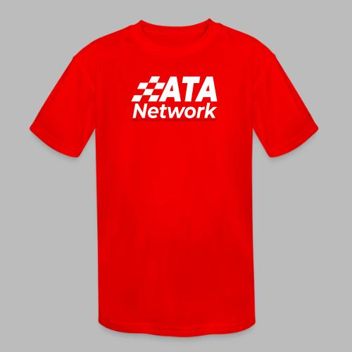 ATA Network Light Logo Vertical - Kids' Moisture Wicking Performance T-Shirt