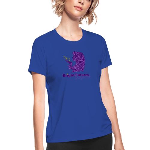Official Bright Futures Pageant Logo - Women's Moisture Wicking Performance T-Shirt