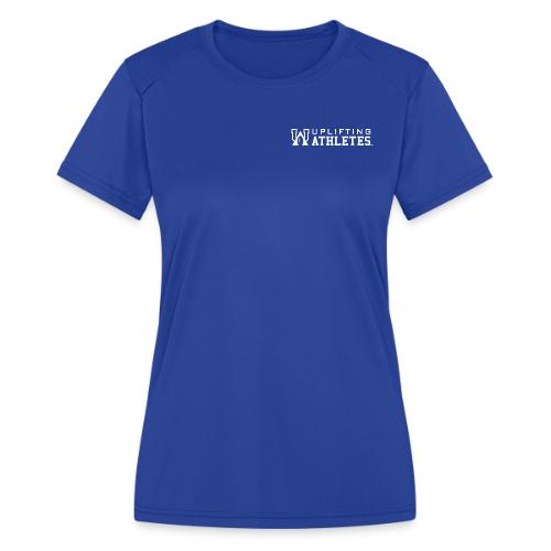 Uplifting Athletes White Logo - Women's Moisture Wicking Performance T-Shirt