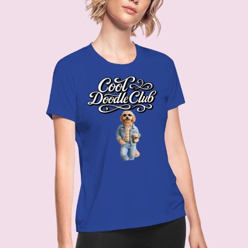 Cool Doodle Club | Goldendoodle Lover Design - Women's Moisture Wicking Performance T-Shirt