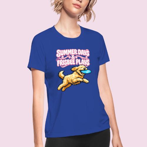 Summer Days & Frisbee Plays - Women's Moisture Wicking Performance T-Shirt