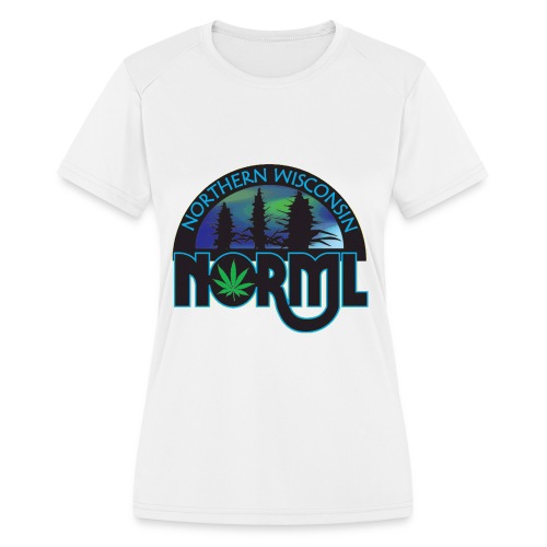 Northern Wisconsin NORML Official Logo - Women's Moisture Wicking Performance T-Shirt