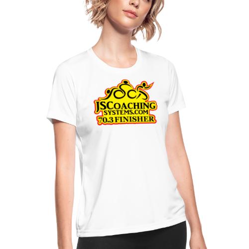 Team JSCoachingSystems.com 70.3 finisher - Women's Moisture Wicking Performance T-Shirt