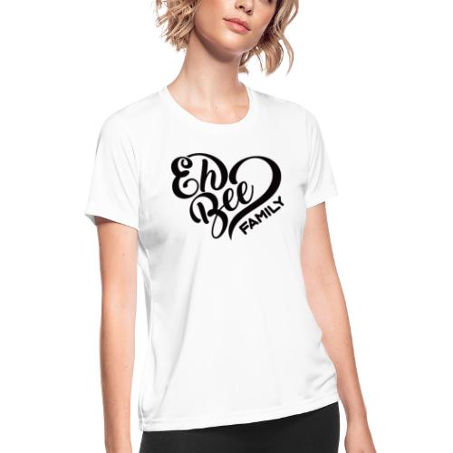 EhBeeBlackLRG - Women's Moisture Wicking Performance T-Shirt