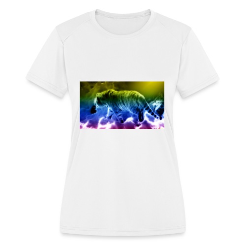 Tiger color line - Women's Moisture Wicking Performance T-Shirt