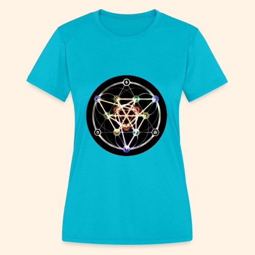 Classic Alchemical Cycle - Women's Moisture Wicking Performance T-Shirt