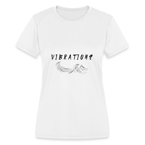 Vibrations Abstract Design - Women's Moisture Wicking Performance T-Shirt