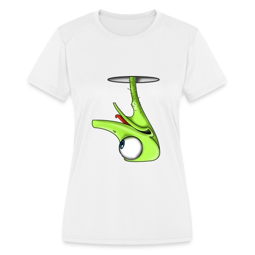 Funny Green Ostrich - Women's Moisture Wicking Performance T-Shirt