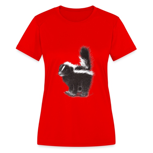 Cool cute funny Skunk - Women's Moisture Wicking Performance T-Shirt