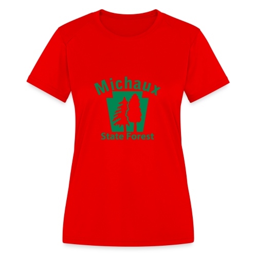Michaux State Forest Keystone (w/trees) - Women's Moisture Wicking Performance T-Shirt