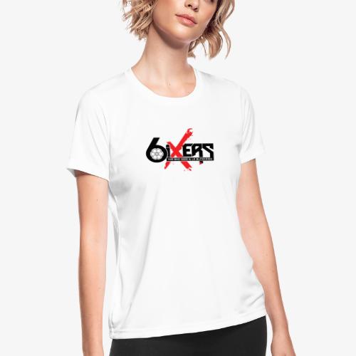 6ixersLogo - Women's Moisture Wicking Performance T-Shirt