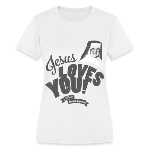 Classic Mother Angelica Dark - Women's Moisture Wicking Performance T-Shirt