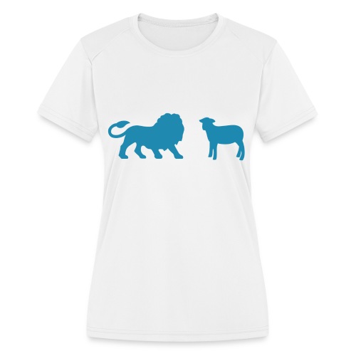 Lion and the Lamb - Women's Moisture Wicking Performance T-Shirt