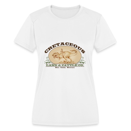 Cretaceous Land and Cattle Co, - Women's Moisture Wicking Performance T-Shirt