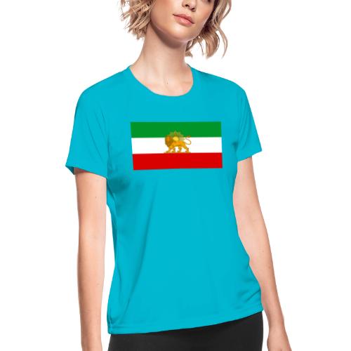 Flag of Iran - Women's Moisture Wicking Performance T-Shirt