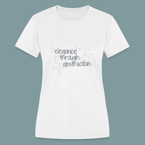 Elegance through Abstraction - Women's Moisture Wicking Performance T-Shirt