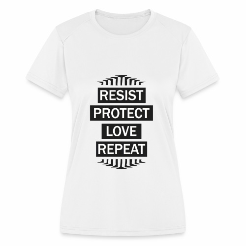 resist repeat - Women's Moisture Wicking Performance T-Shirt
