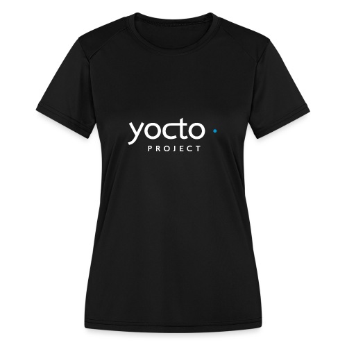 Yocto Project Logo (white) - Women's Moisture Wicking Performance T-Shirt