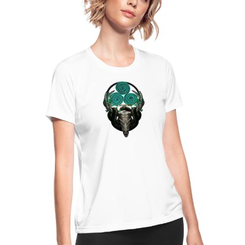 The Antlered Crown (Color Text) - Women's Moisture Wicking Performance T-Shirt