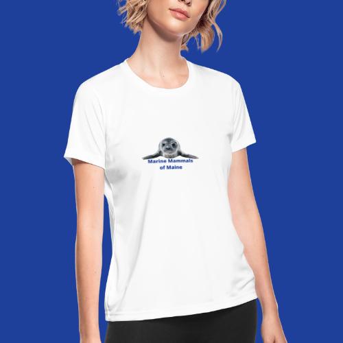 Premie Pup (Front) Logo (Back) - Women's Moisture Wicking Performance T-Shirt