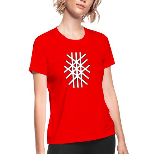 Web of Wyrd and Logo - Women's Moisture Wicking Performance T-Shirt