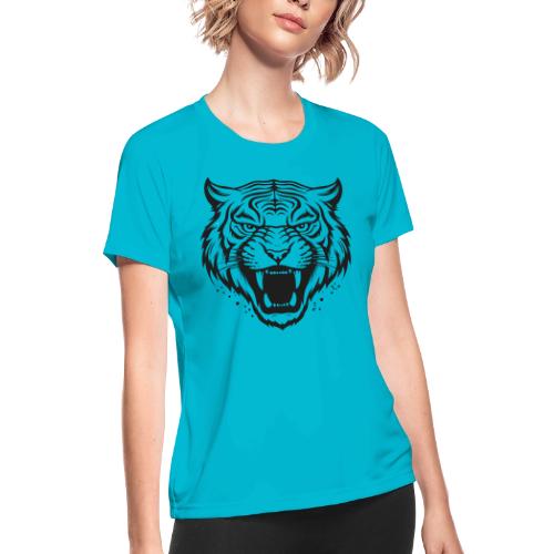 Wild Tiger Fashion, the fury of the feline tiger. - Women's Moisture Wicking Performance T-Shirt