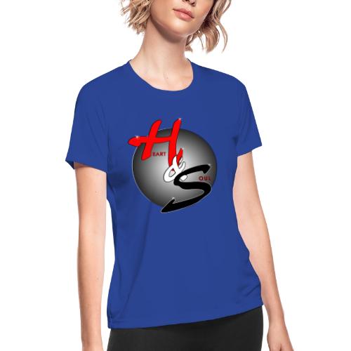 Heart & Soul Concerts official Brand Logo - Women's Moisture Wicking Performance T-Shirt