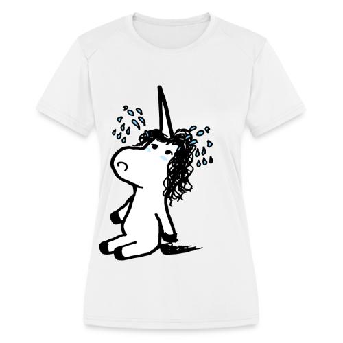 unicornio lloron - Women's Moisture Wicking Performance T-Shirt